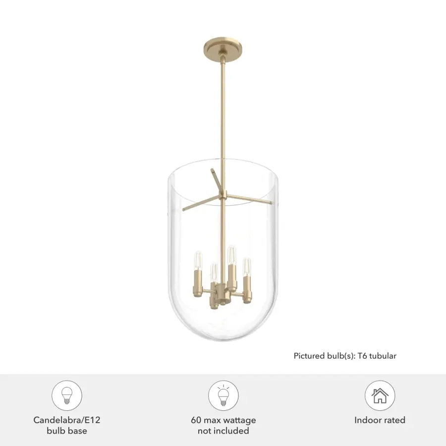 Sacha Four Light Pendant in Natural Black Iron - Image 6
