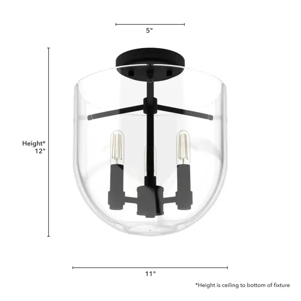 Sacha Three Light Flush Mount in Alturas Gold - Image 11