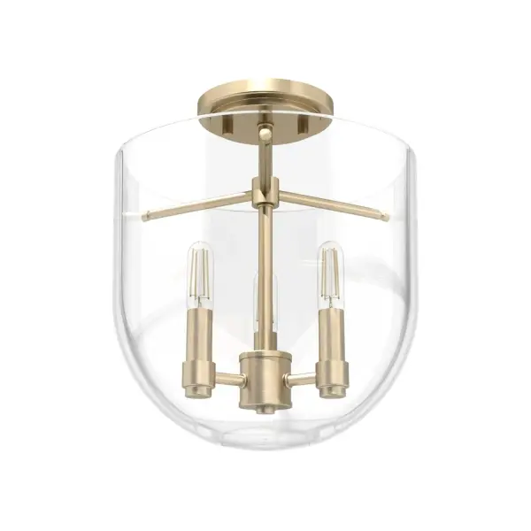 Sacha Three Light Flush Mount in Alturas Gold - Image 16