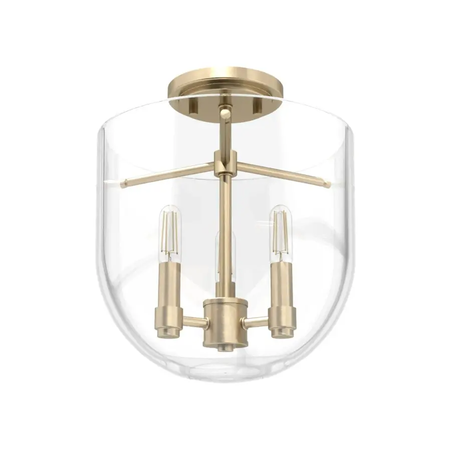 Sacha Three Light Flush Mount in Alturas Gold - Image 16