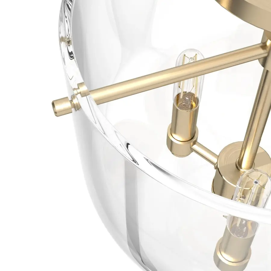 Sacha Three Light Flush Mount in Alturas Gold - Image 25