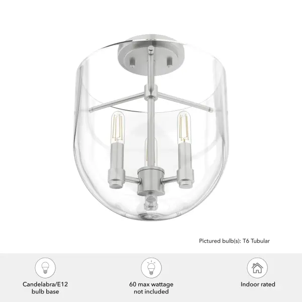 Sacha Three Light Flush Mount in Alturas Gold - Image 7