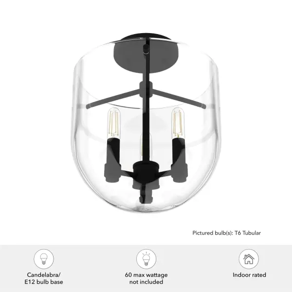 Sacha Three Light Flush Mount in Alturas Gold - Image 8