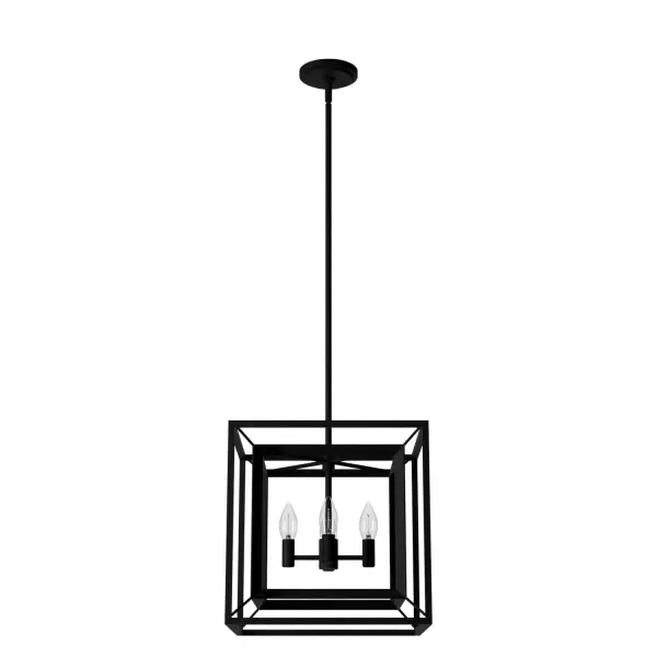 Add a modern edge with the Doherty two-light wall sconce. A versatile fixture damp-rated and ADA-compliant, these sconces brighten any space. Proving functional and elegant, Doherty's classic clean lines easily complement existing d&eacute:cor. Rated for indoor use only Requires 4 E12 bulbs. Bulbs not included. MADE FOR INDOORS: For use in indoor spaces like kitchens, bedrooms, living rooms, dining rooms, and entryways. BULB RECOMMENDATION: Maximum 60 W per light bulb or equivalent LED bulb. Bulbs not included. PICTURED HERE: Match our image using B10 Candle light bulbs. CUSTOMIZABLE HANGING OPTIONS: With the minimum required downrod, the hanging length is 22.75 inches. When using all of the included downrod, the maximum hanging length is 70.75 inches. WARRANTY: One-year limited warranty backed by the trusted experts at Hunter. - alternate view