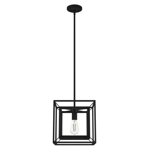 High or low ceilings we have the answer... The Doherty convertible light allows you to retain the sleek, elegant look you love but offers the option of switching from a semi-flush mount to a pendant. The geometric lines and modern simplicity makes it a great fit for your kitchen or dining rooms. Add other lights from the collection for modern elegance throughout your space. Rated for indoor use only Requires 1 E26 bulbs. Bulbs not included. CONVERTIBLE: This veratile pendant easily converts to a semi-flush or flush mount for your changing d&amp;eacute:cor needs. MADE FOR INDOORS: For use in indoor spaces like kitchens, bedrooms, living rooms, dining rooms, and entryways. BULB RECOMMENDATION: Maximum 60 W per light bulb or equivalent LED bulb. Bulbs not included. PICTURED HERE: Match our image using ST64 Edison light bulbs. CUSTOMIZABLE HANGING OPTIONS: With the minimum required downrod, the hanging length is 14 inches. When using all of the included downrod, the maximum hanging length is 67.75 inches. WARRANTY: One-year limited warranty backed by the trusted experts at Hunter.