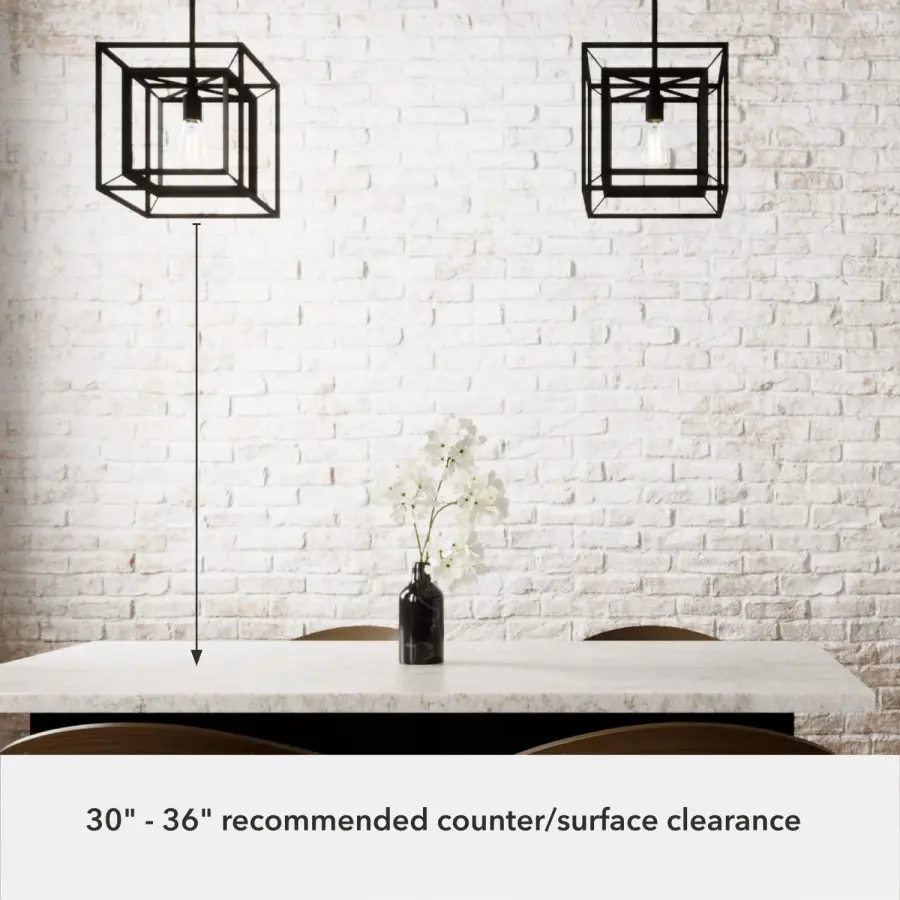 Doherty One Light Pendant in Natural Black Iron - Image 5