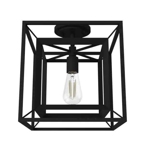 Doherty One Light Pendant in Natural Black Iron - Image 8