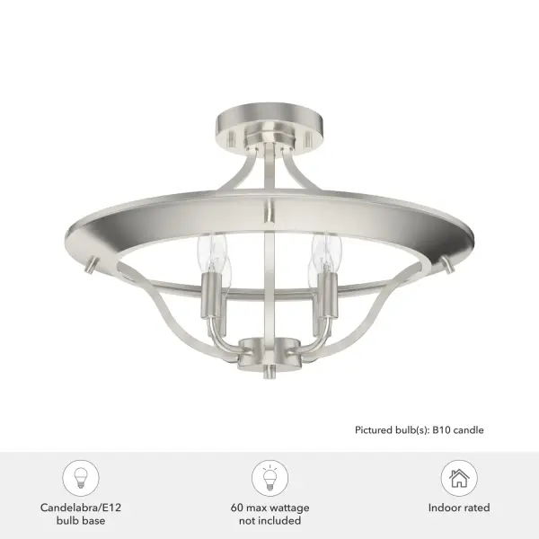 Perch Point Four Light Flush Mount in Noble Bronze - Image 3