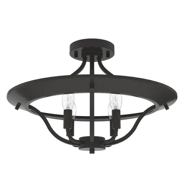 Perch Point Four Light Flush Mount in Noble Bronze - Image 9