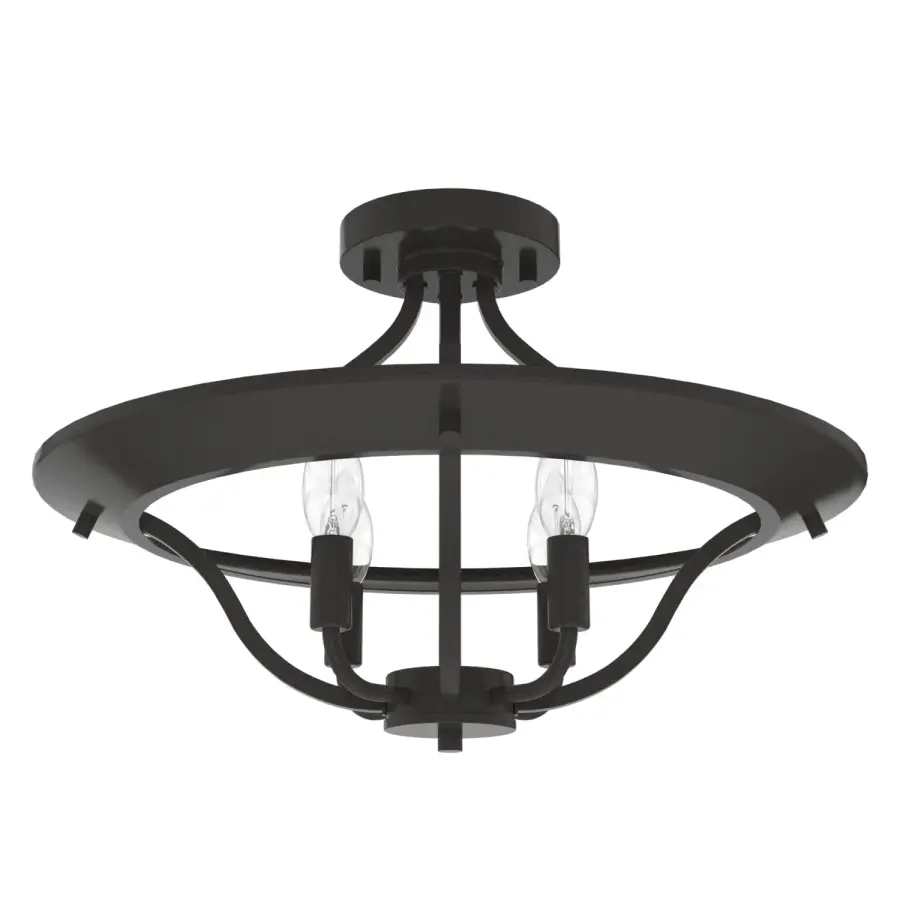 Perch Point Four Light Flush Mount in Noble Bronze - Image 9