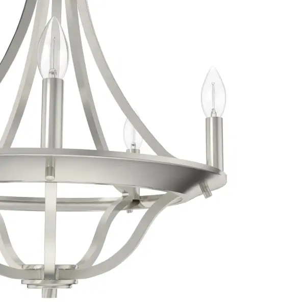 Perch Point 5-Light Chandelier in Brushed Nickel - Image 8