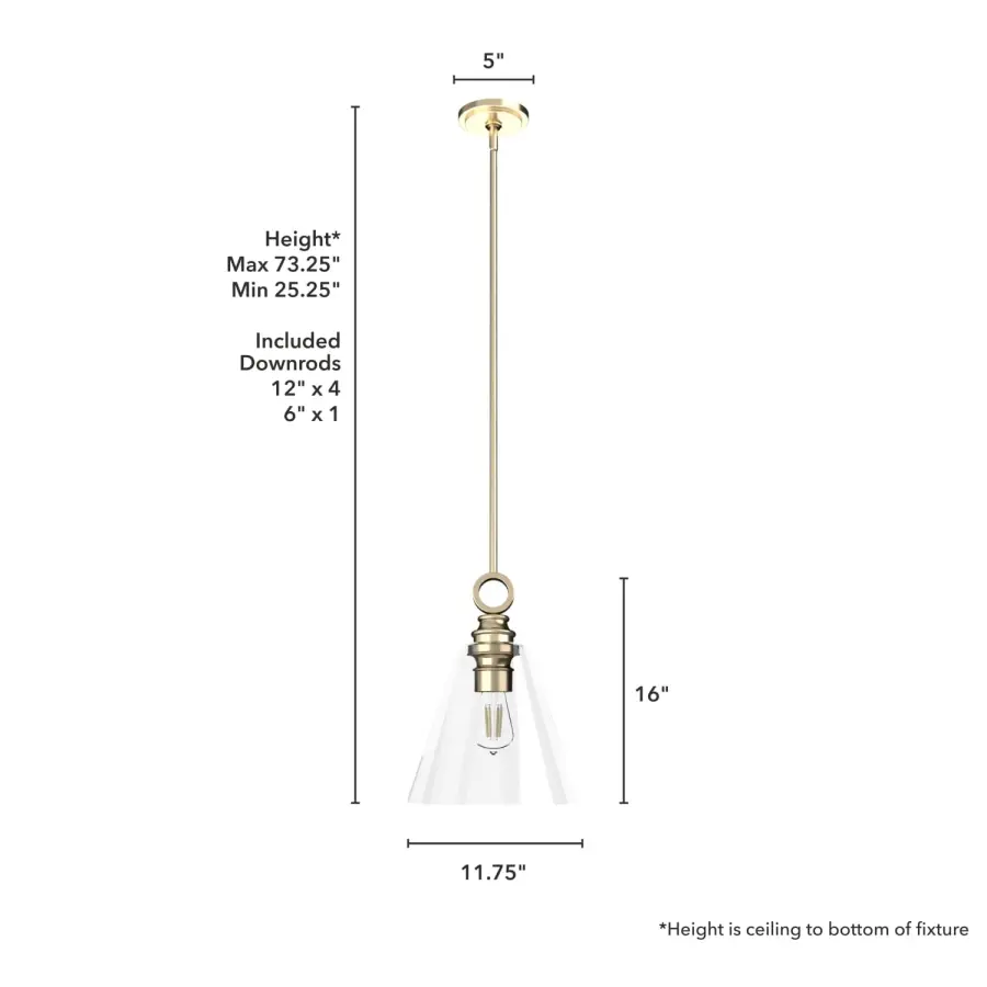 Klein One Light Pendant in Alturas Gold - Image 7