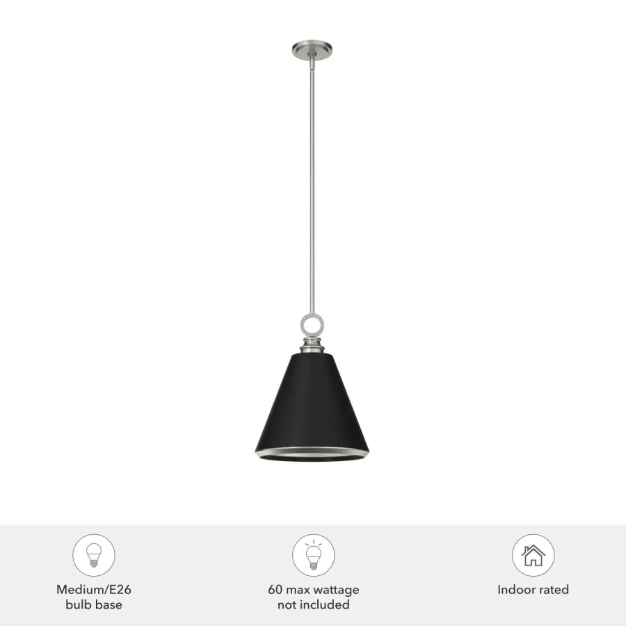 Klein One Light Pendant in Brushed Nickel - Image 5