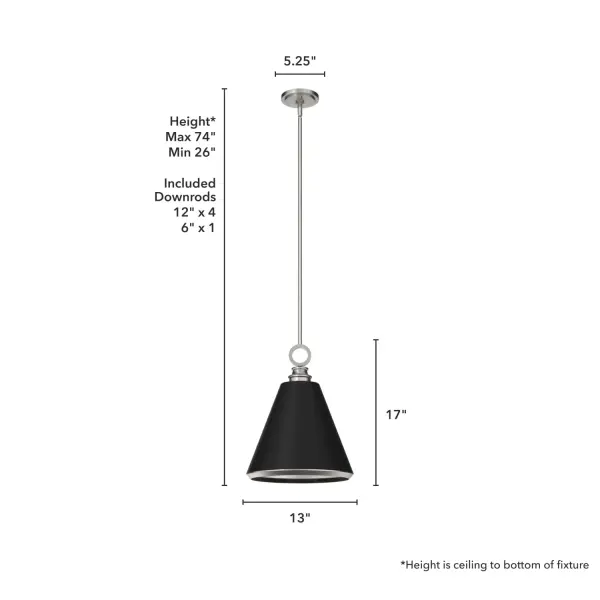 Klein One Light Pendant in Brushed Nickel - Image 7