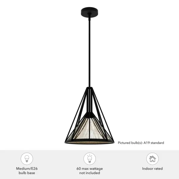 Rafner One Light Pendant in Natural Black Iron - Image 3