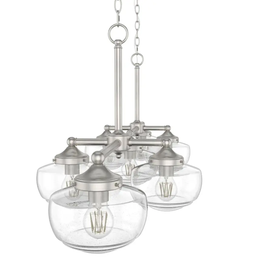Saddle Creek 7-Light Linear Chandelier in Brushed Nickel - Image 10