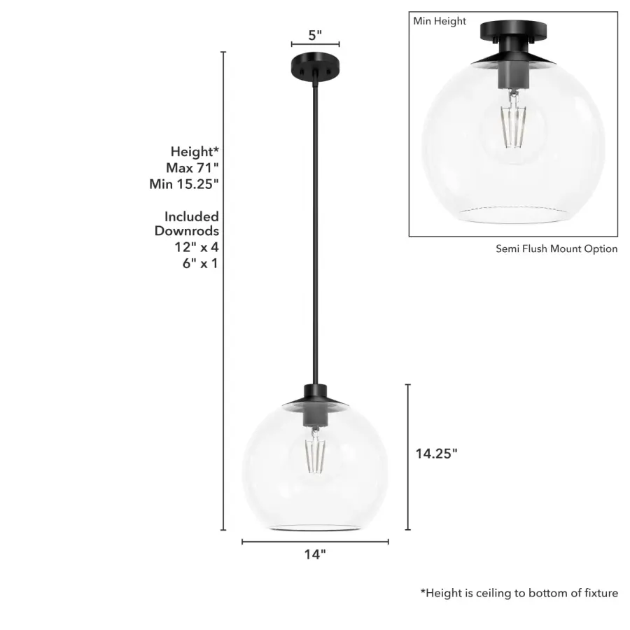 Xidane One Light Pendant in Alturas Gold - Image 12
