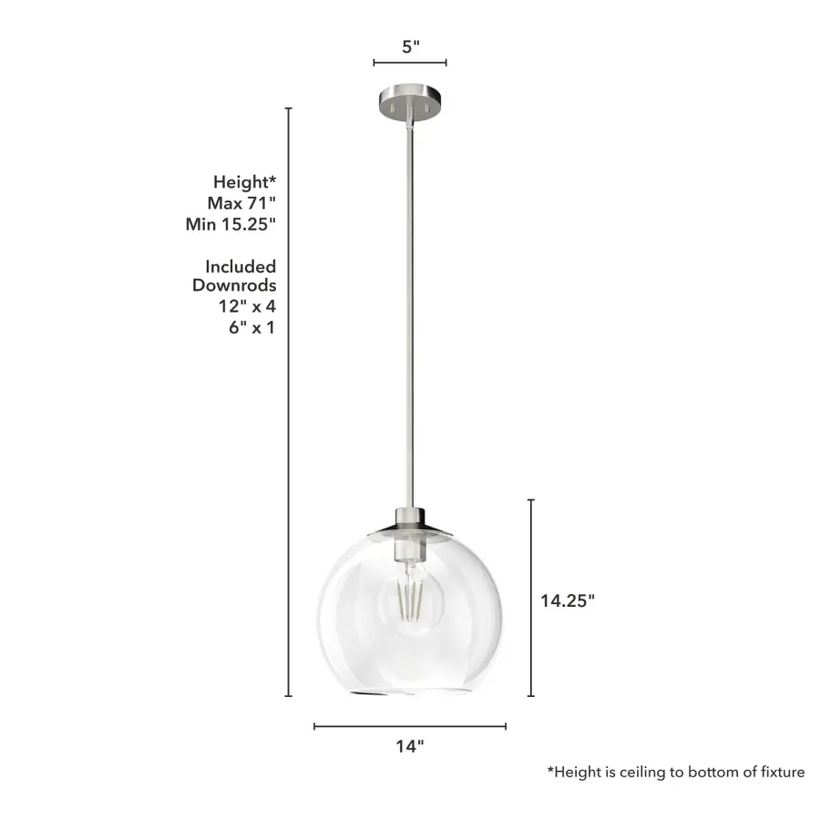 Xidane One Light Pendant in Alturas Gold - Image 10