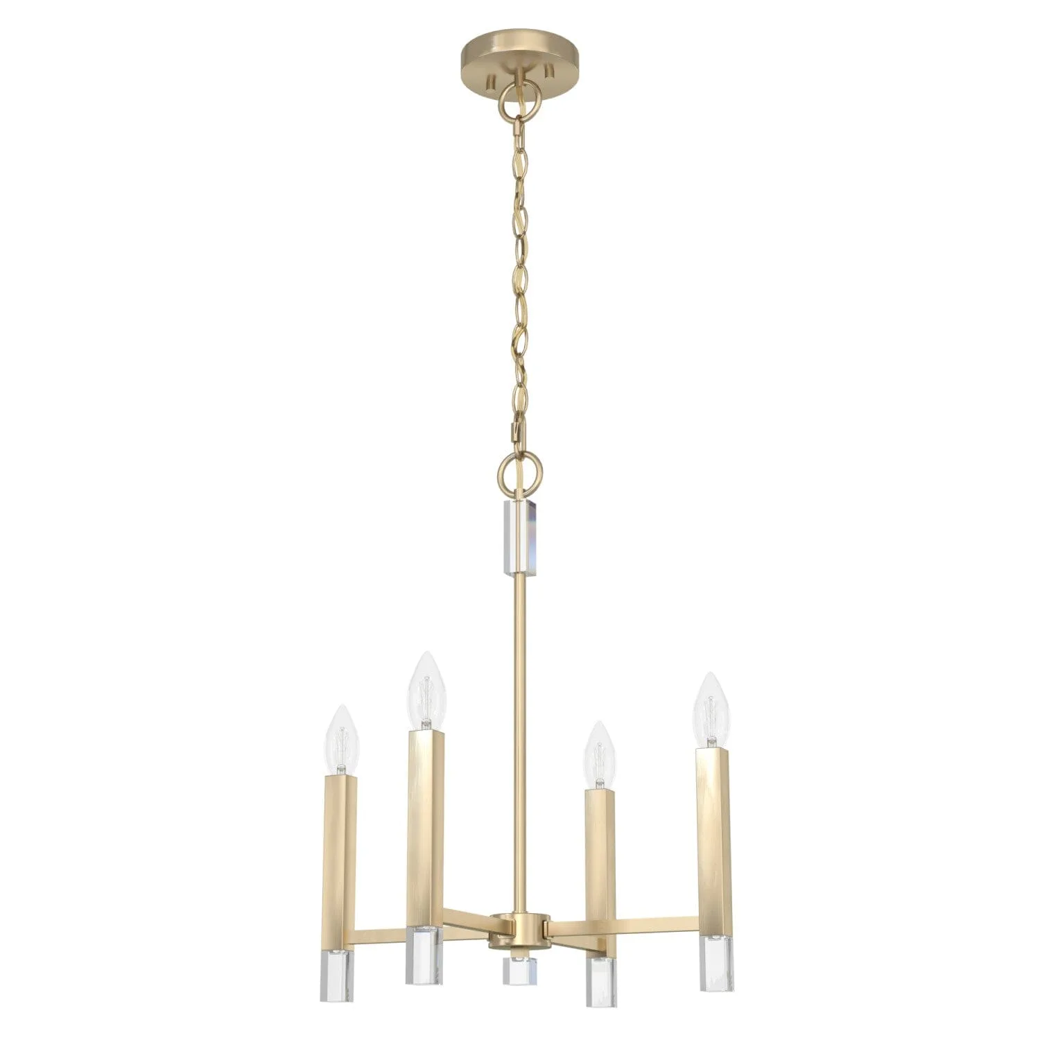 Sunjai Four Light Pendant in Alturas Gold