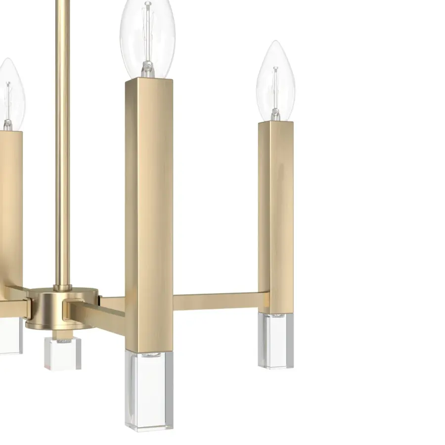 Sunjai Four Light Pendant in Alturas Gold - Image 9