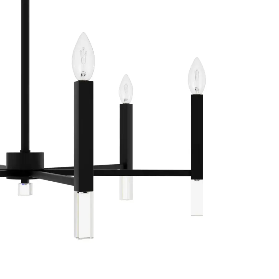 Sunjai 6-Light Chandelier in Matte Black - Image 14
