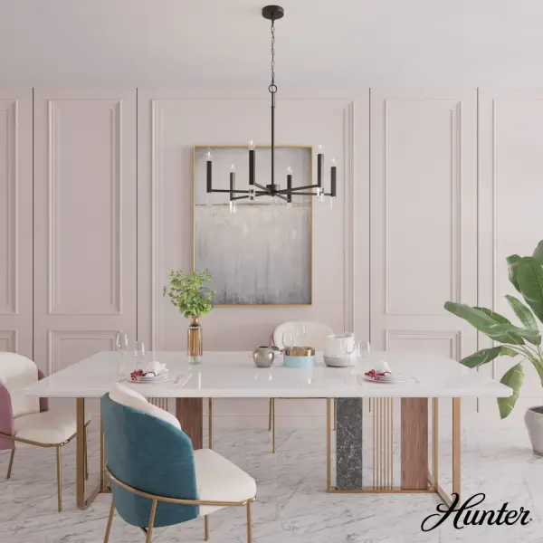Sunjai 6-Light Chandelier in Matte Black - Image 3