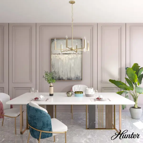 Sunjai 6-Light Chandelier in Matte Black - Image 4