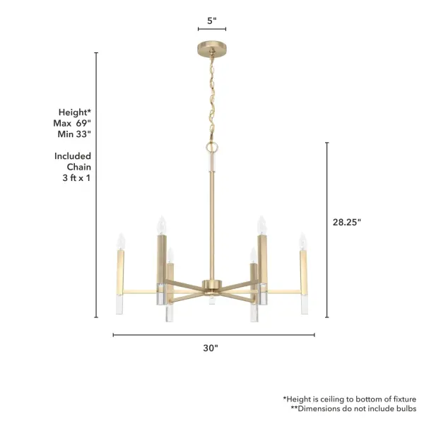 Sunjai 6-Light Chandelier in Matte Black - Image 8