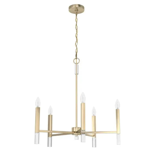 Sunjai Five Light Chandelier in Alturas Gold - Image 7