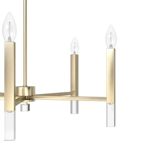 Sunjai Five Light Chandelier in Alturas Gold - Image 8