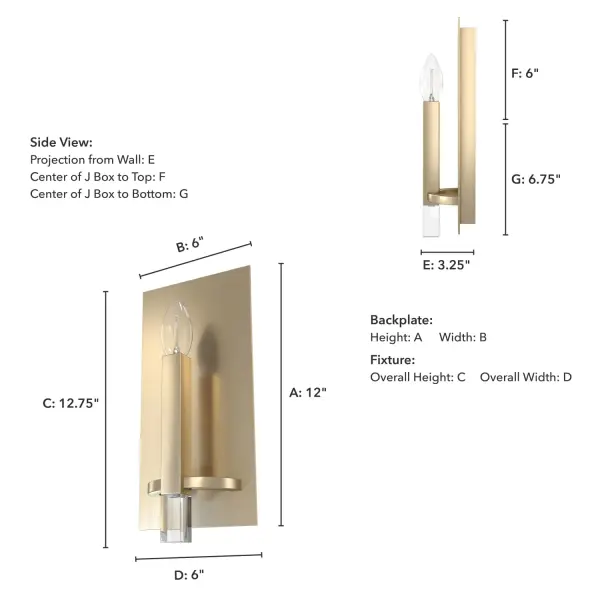 Sunjai One Light Wall Sconce in Alturas Gold - Image 4
