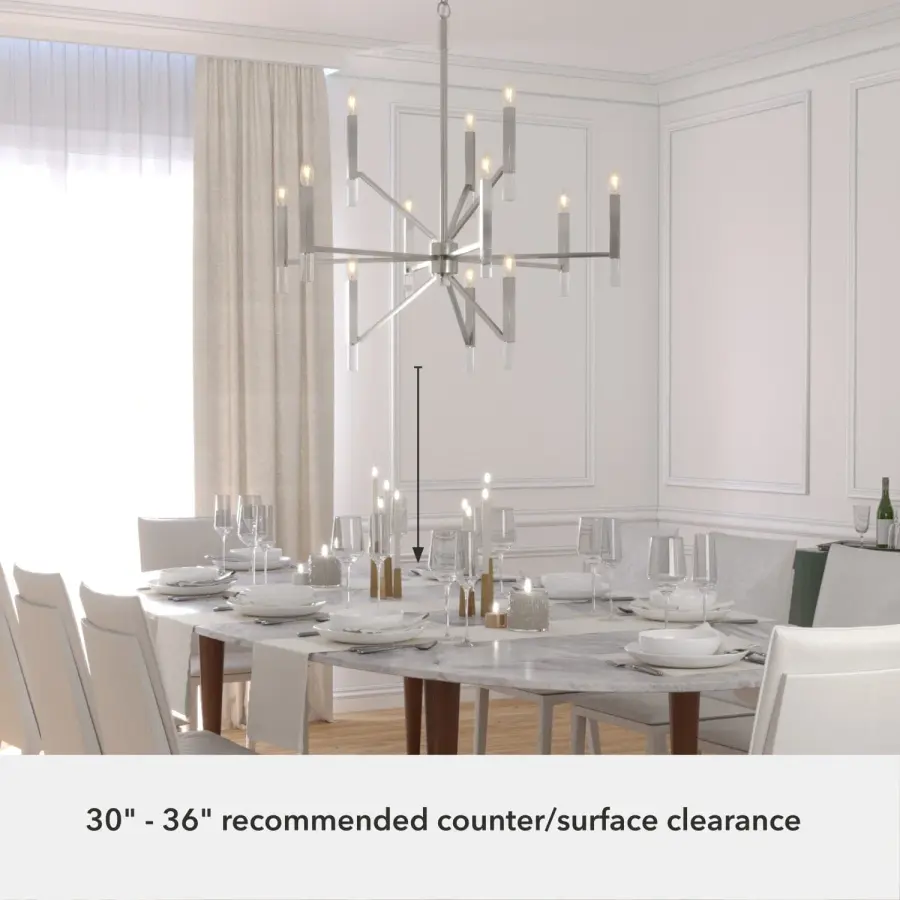 Sunjai 12-Light Chandelier in Matte Black - Image 13