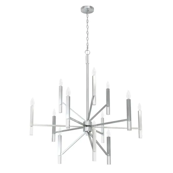 Sunjai 12-Light Chandelier in Matte Black - Image 17