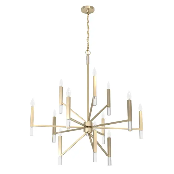 Sunjai 12-Light Chandelier in Matte Black - Image 19