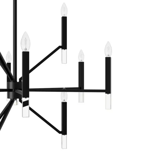 Sunjai 12-Light Chandelier in Matte Black - Image 21