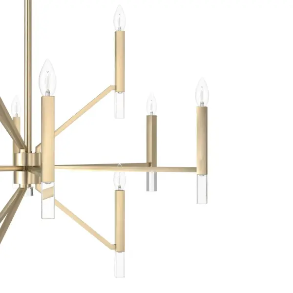 Sunjai 12-Light Chandelier in Matte Black - Image 22