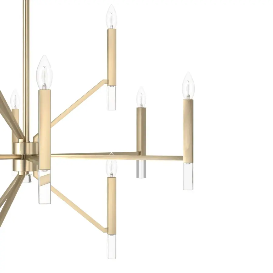 Sunjai 12-Light Chandelier in Matte Black - Image 22