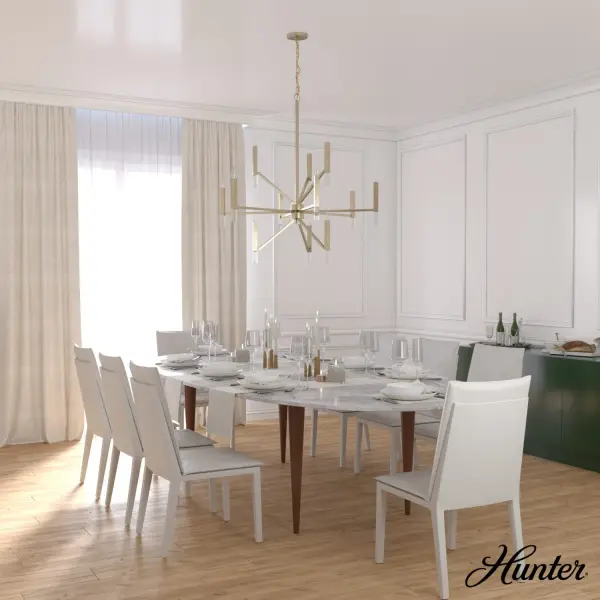 Sunjai 12-Light Chandelier in Matte Black - Image 6
