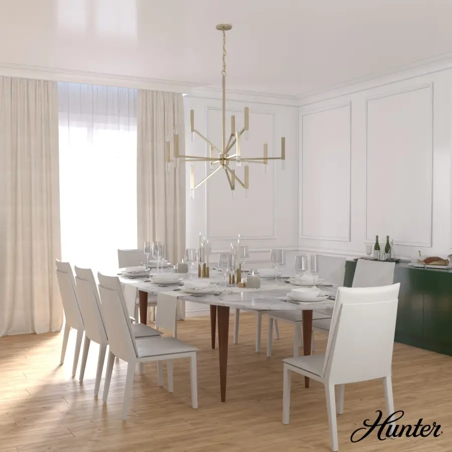 Sunjai 12-Light Chandelier in Matte Black - Image 6