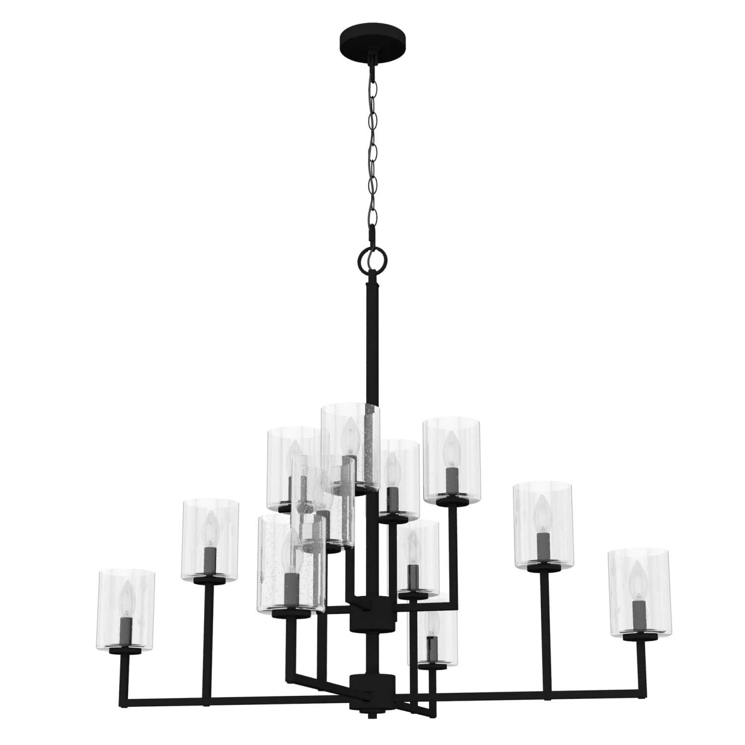 Kerrison 12-Light Chandelier in Natural Black Iron