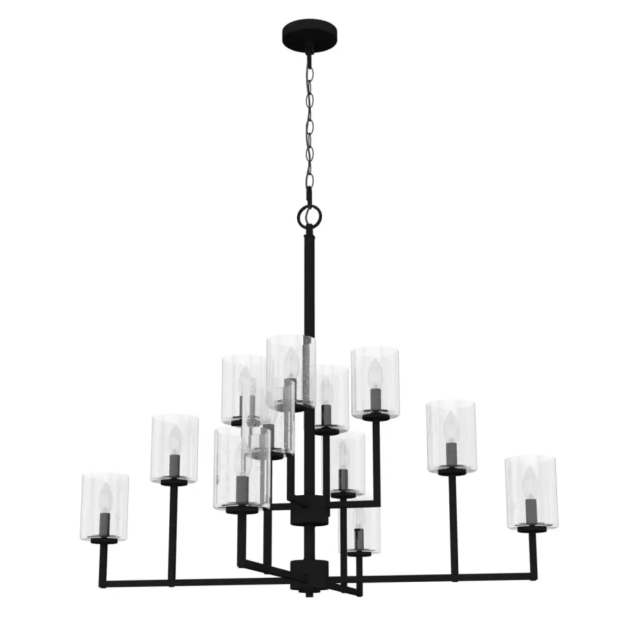 Kerrison 12-Light Chandelier in Natural Black Iron - Image 7