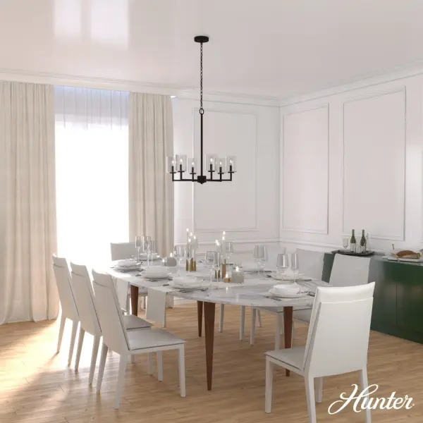 Kerrison 6-Light Chandelier in Brushed Nickel - Image 3