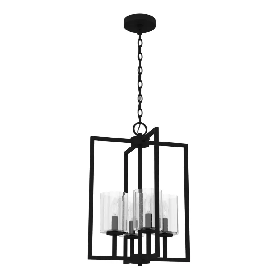 Kerrison Four Light Pendant in Natural Black Iron - Image 13