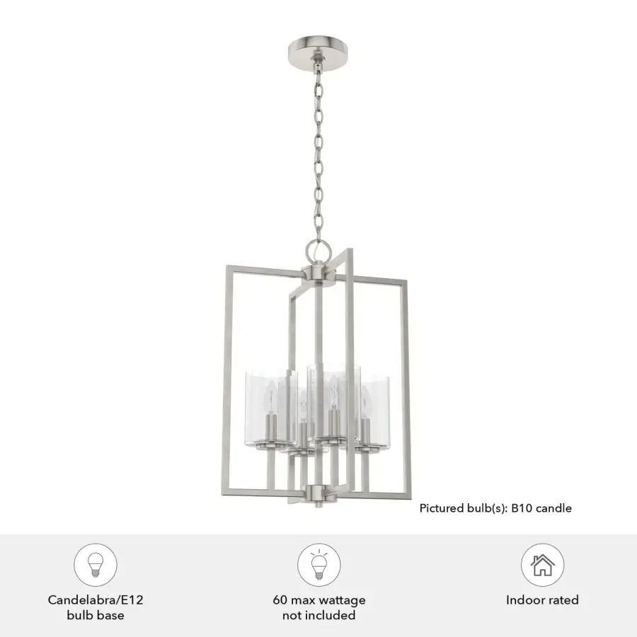 Kerrison Four Light Pendant in Natural Black Iron - Image 5