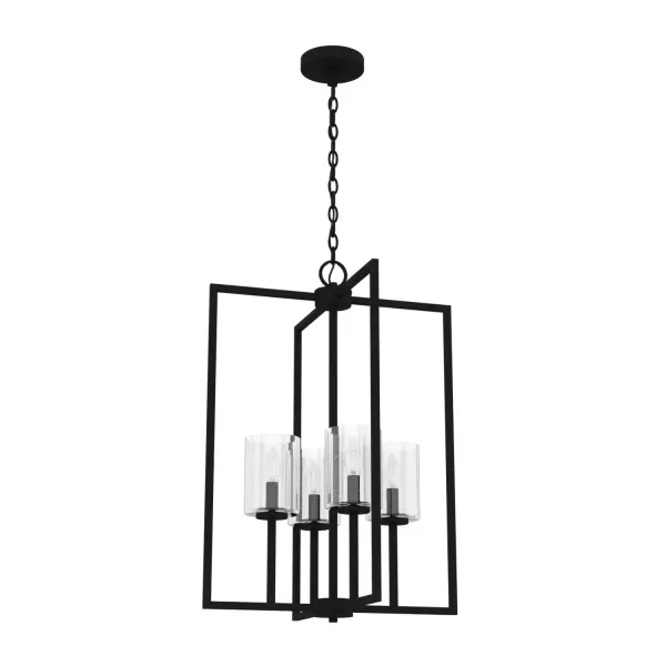 Kerrison Four Light Pendant in Natural Black Iron - Image 6