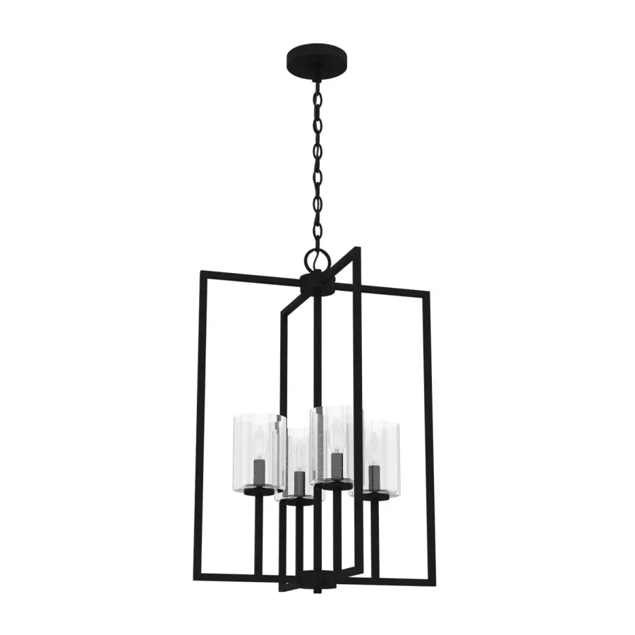 Kerrison Four Light Pendant in Natural Black Iron - Image 6