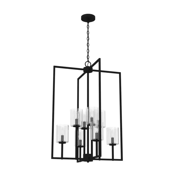 Kerrison Eight Light Pendant in Natural Black Iron - Image 6