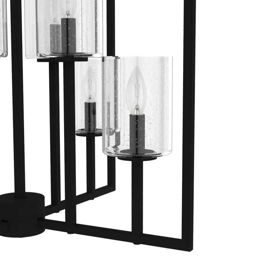 Kerrison Eight Light Pendant in Natural Black Iron - Image 7