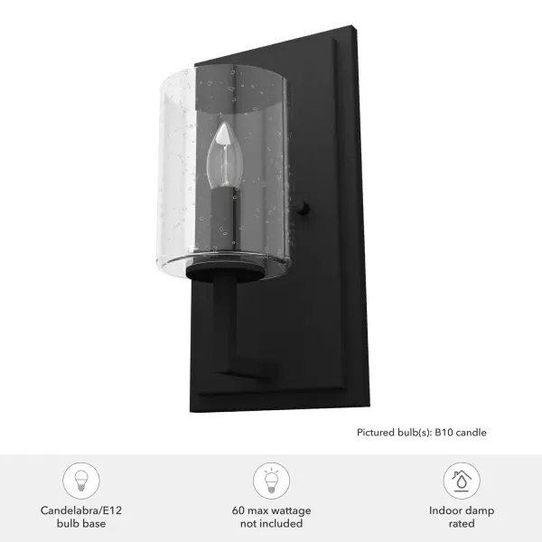 Kerrison One Light Wall Sconce in Natural Black Iron - Image 3