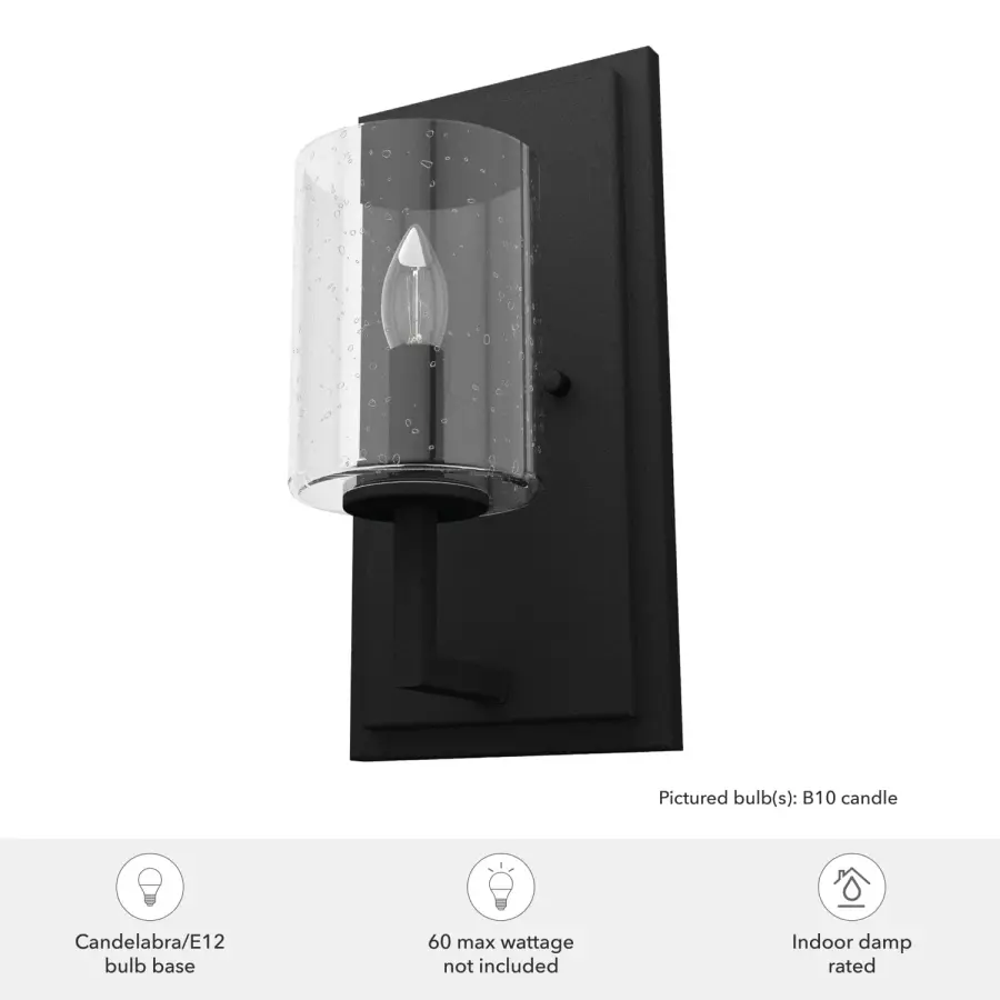 Kerrison One Light Wall Sconce in Natural Black Iron - Image 3